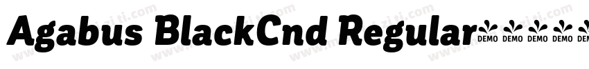 Agabus BlackCnd Regular字体转换